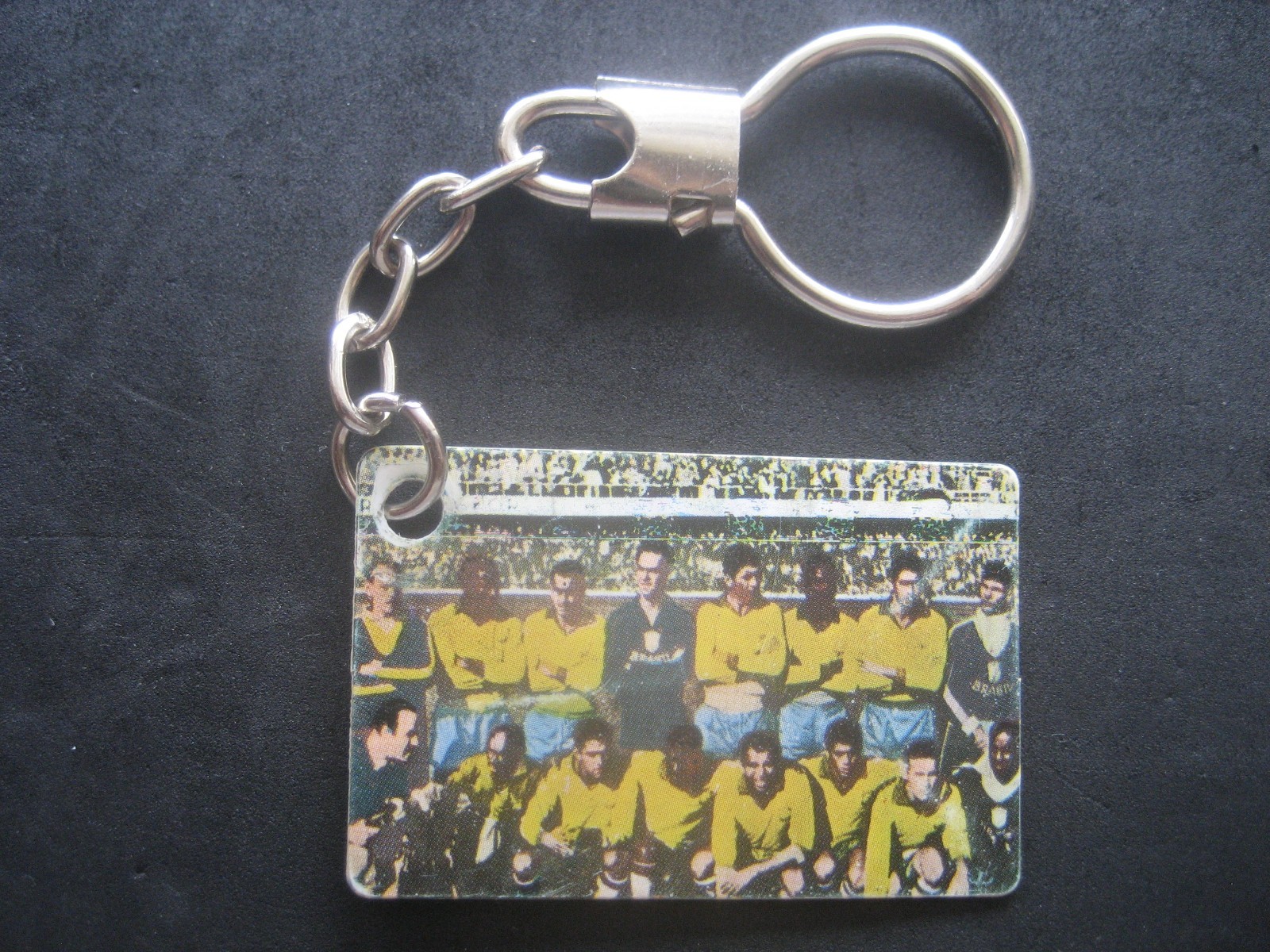 World Cup 1962 Soccer Keychain Final Brazil vs Czechoslovakia Champion