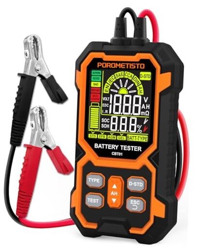 Gifts for Men 50-1999 CCA Auto Battery Voltage Tester,12V 24V Car Battery