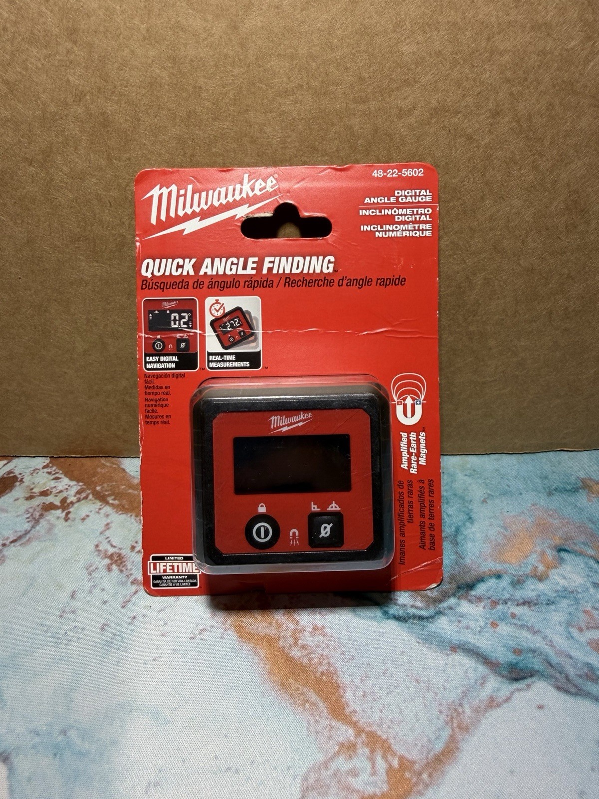 Milwaukee 48-22-5602 Digital Angle Gauge Magnetic Real Time Measurements