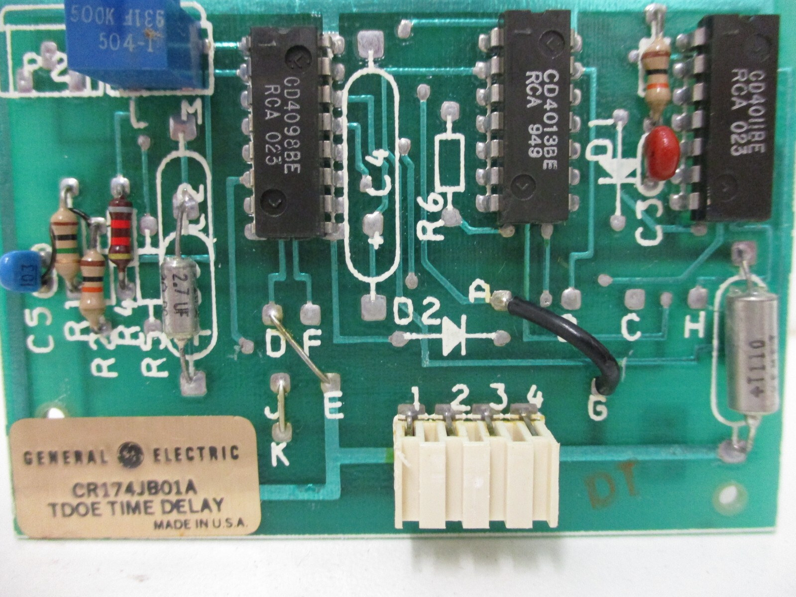 *NEW* GENERAL ELECTRIC CR174JBO1A LOGIC MODULE SINGLE TIME DELAY (TR)
