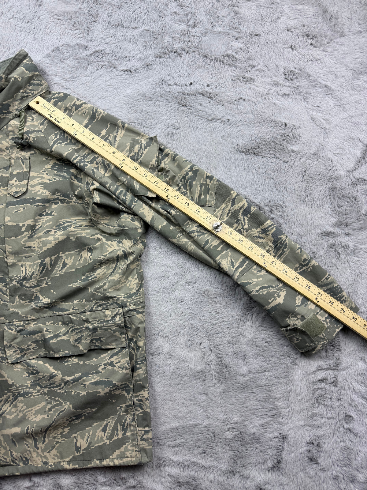 USAF Air Force Jacket Large Regular Parka All Purpse Tiger Stripe Gortex Barrier