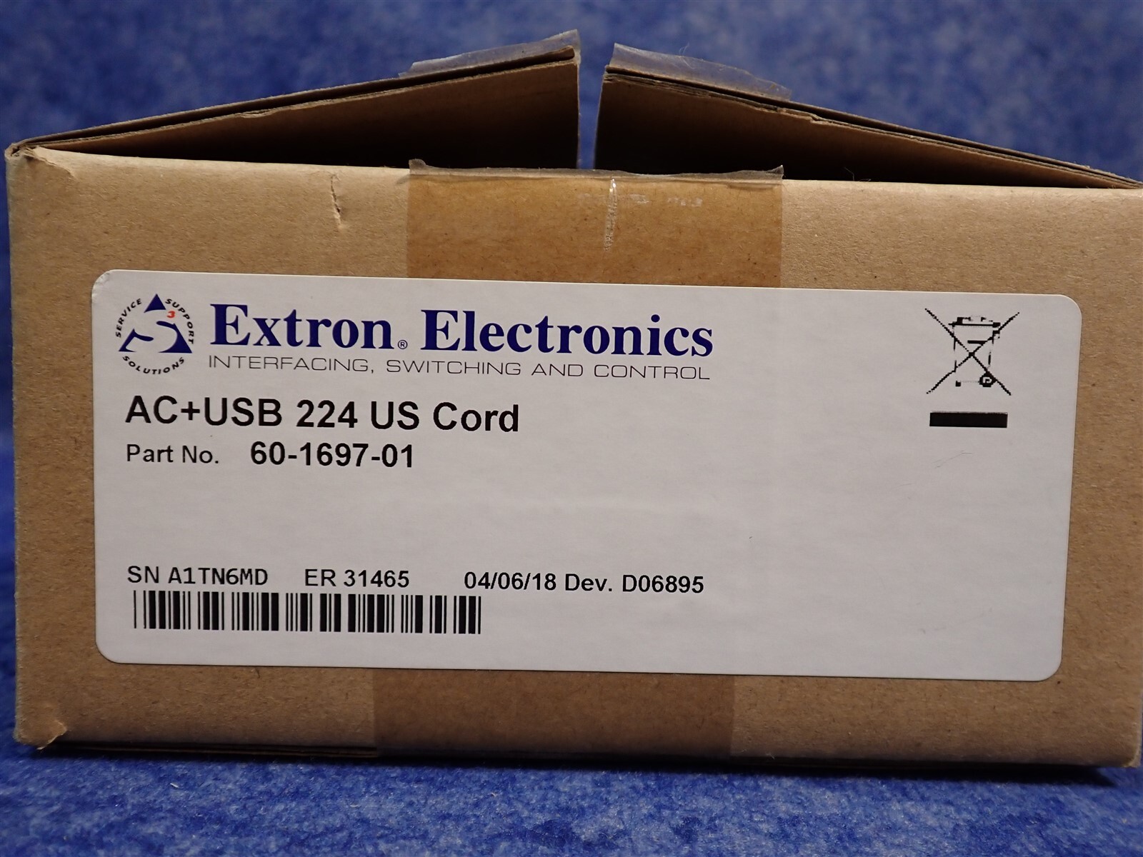 Extron AC+USB 224 US Cord / 60-1697-01 2AC 2USB Power Module (G47)
