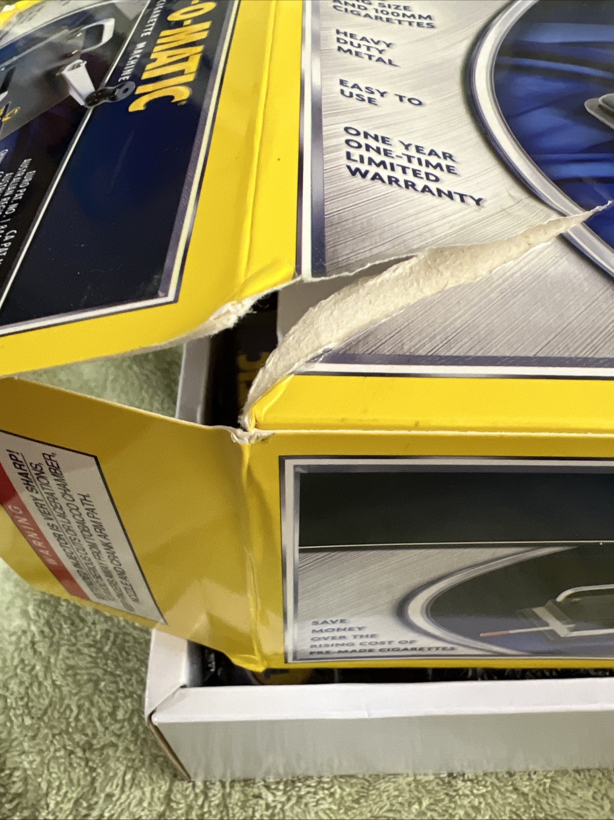 Top-O-Matic Cigarette Rolling Machine- Damaged Box- Opened & Never Used