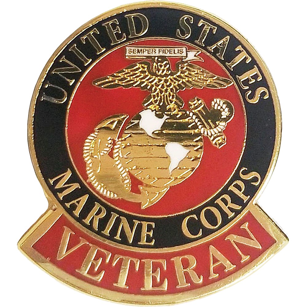 USMC LOGO VETERAN PIN USMC LOGO VETERAN PIN (P12564)