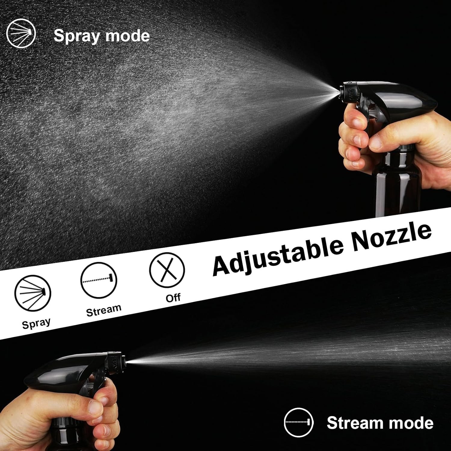 Spray Bottle 4oz Plastic Small Heavy Duty Empty Water Cleaning 2 Pack