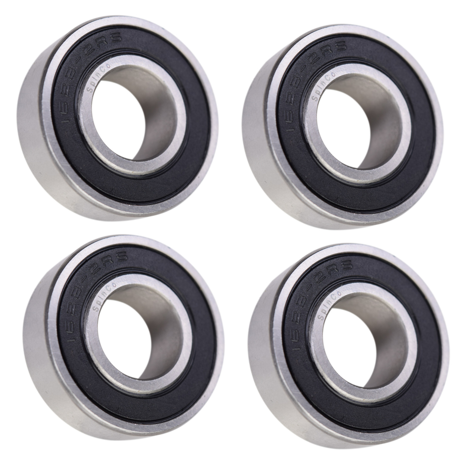 (4 Each) 1623-2RS Sealed Radial Ball Bearing 5/8 ID X 1-3/8 OD X 7/16 Wide