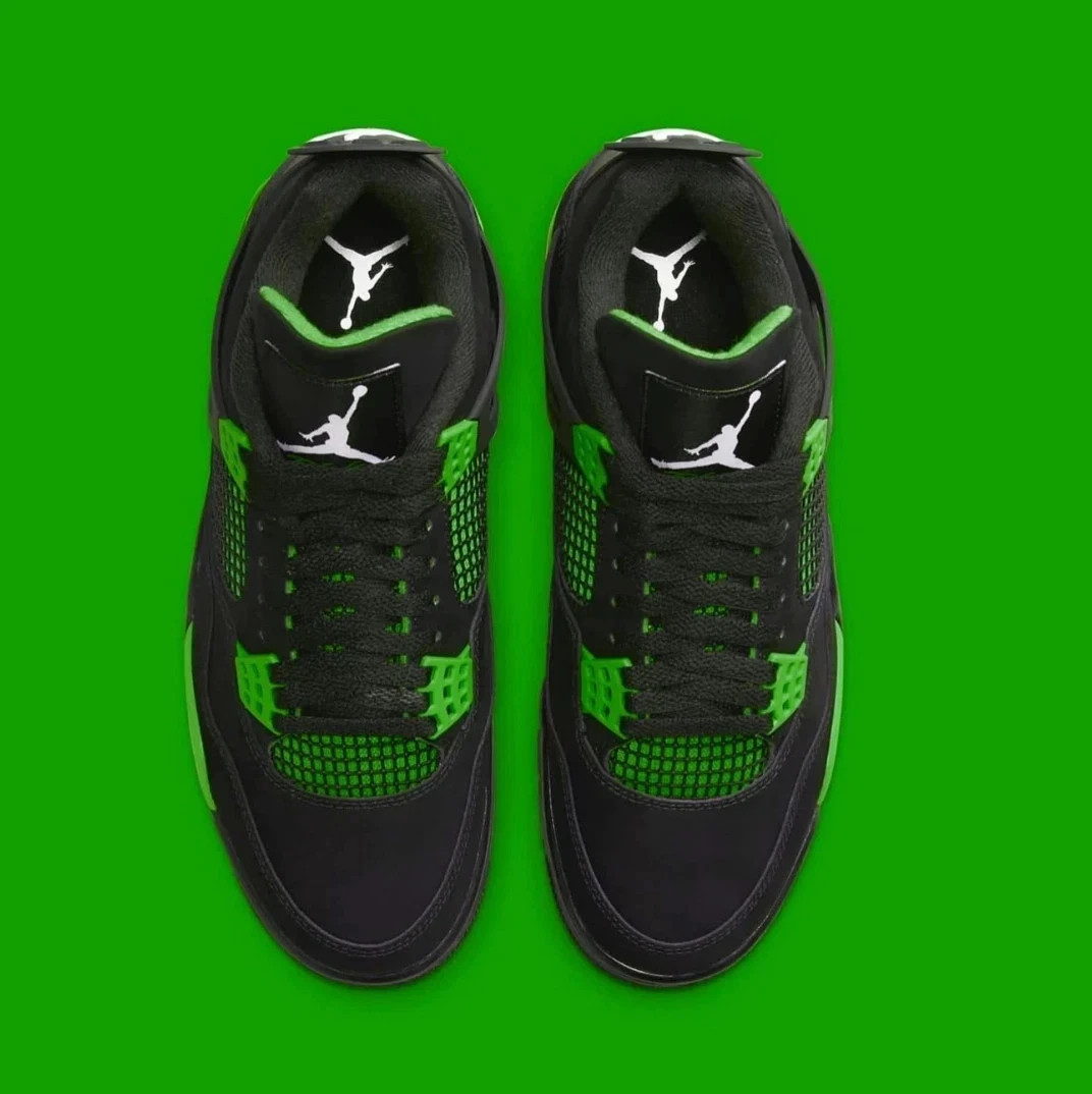 Jordan 4 'Green Thunder' Men's Size US 7-12