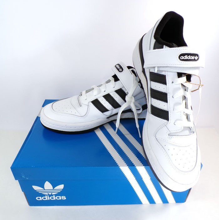 adidas Forum Low Originals White/Black Men's Sneakers Size 9.5 NIB #FY7757