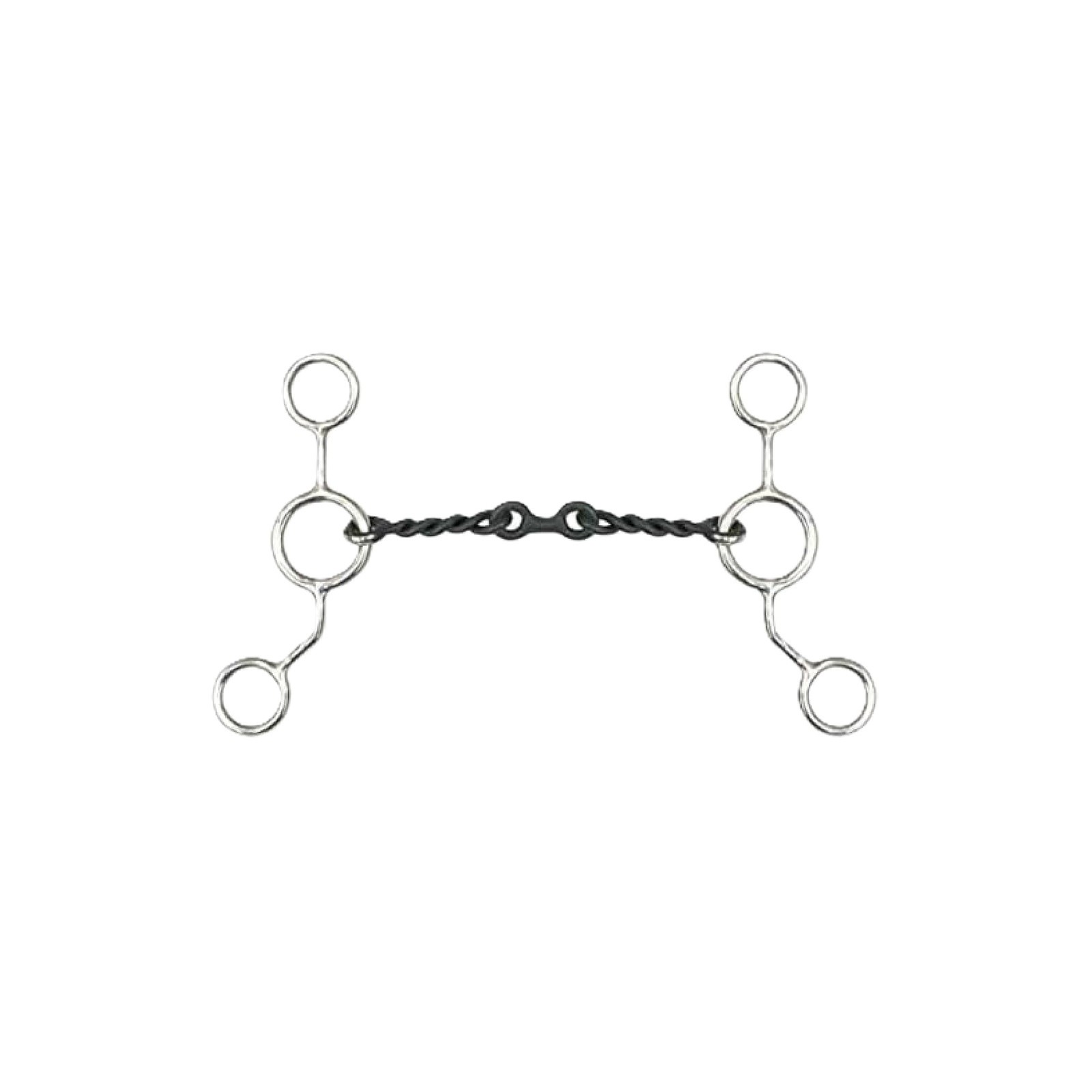 SHOWMAN Stainless Steel Junior Cow Horse Snaffle Bit with 6in Cheeks (1513)