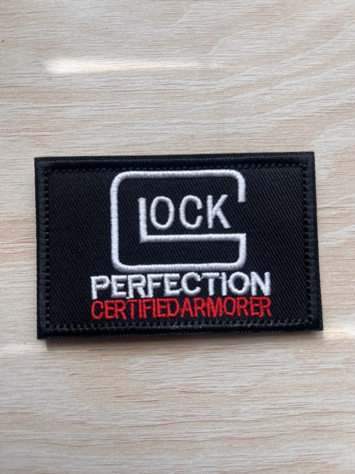 Glock Perfection Morale Patch Embroidered Armorers Patch Tactical Hook And Loop