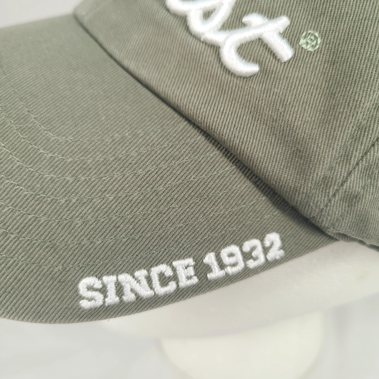 Titleist Hat Golf Strapback Cap Olive Green Relaxed-Fit Adjustable