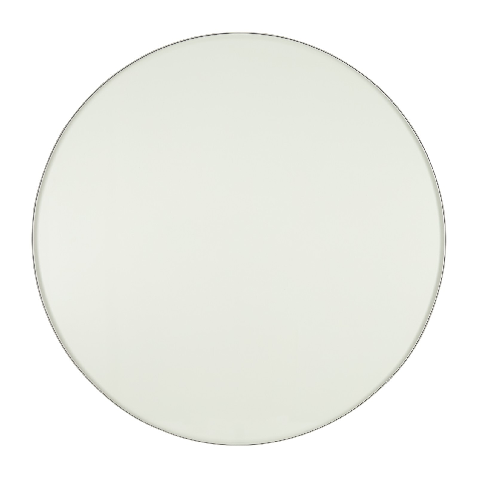Pro Safe Glass 24" Round Tempered Glass Table Top 1/2" Thick Flat Edge