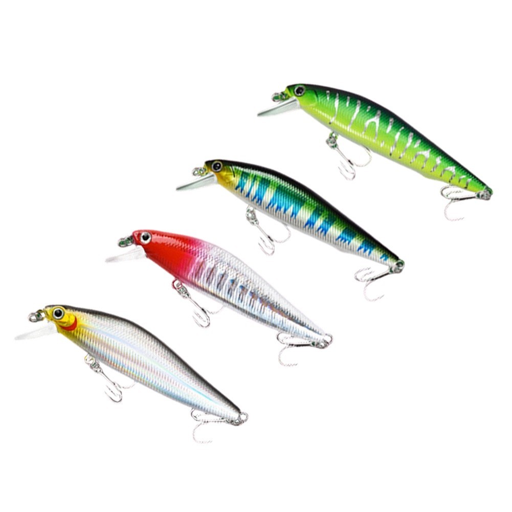 Slow Sinking Minnow Bait 7cm for Bass Fishing 4 Weight Sizes 5g 7g 10g 14g