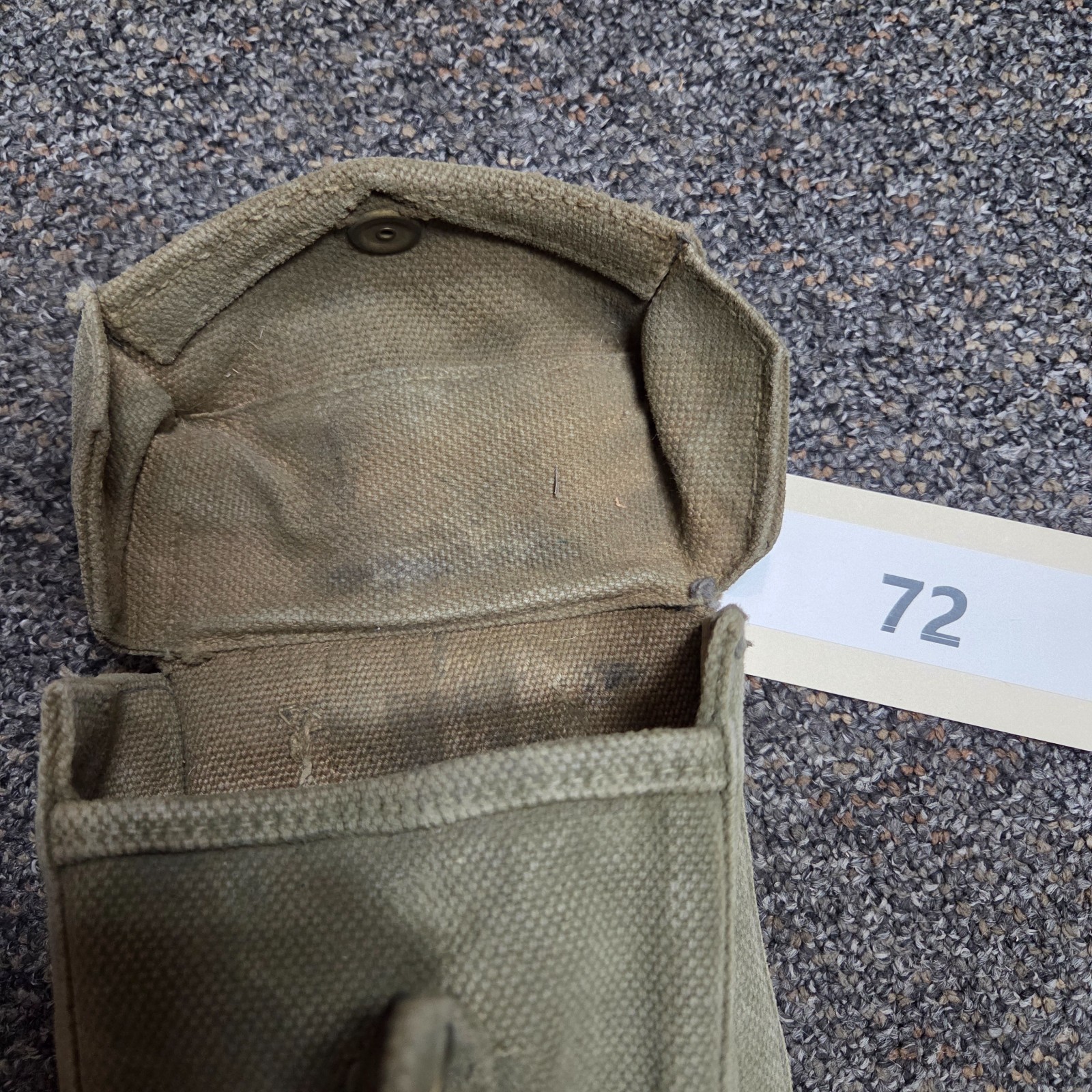 WW2 British P37 Ammunition Magazine Pouch Webbing Equipment Blanco (72)