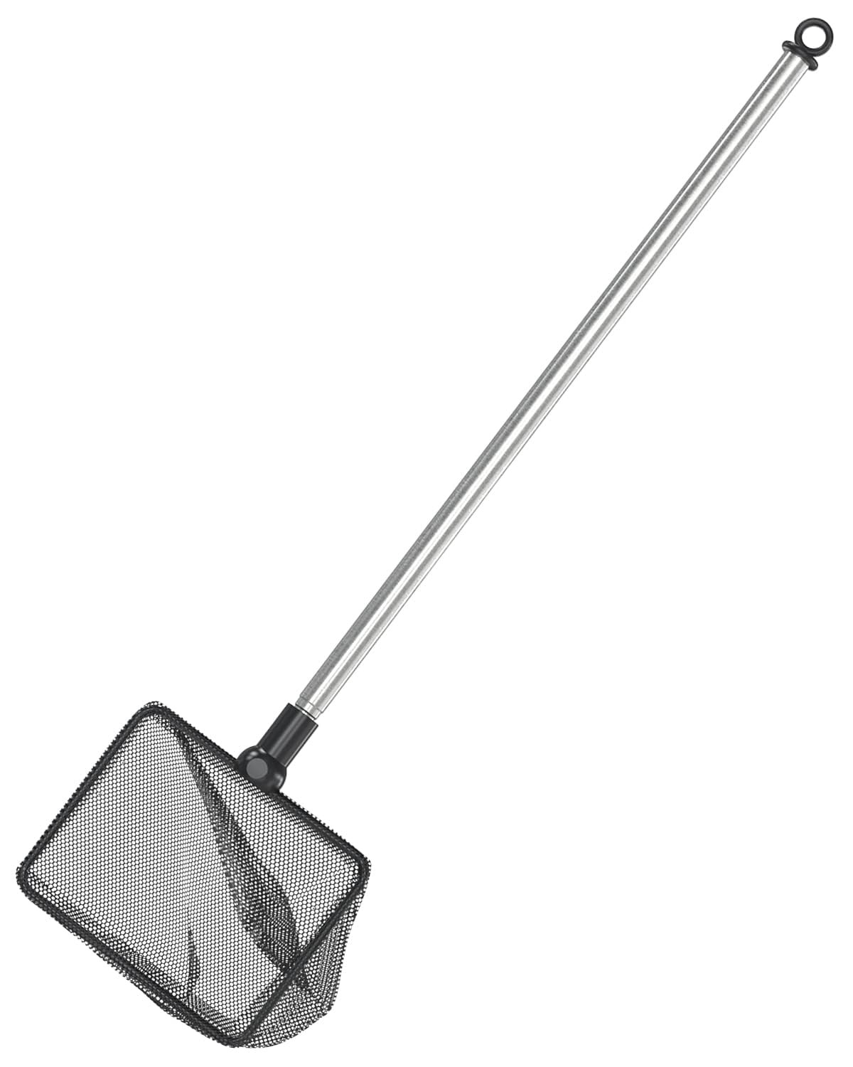 Pawfly 3 Inch Aquarium Fish Net with Telescopic 1 Count (Pack of 1), Black