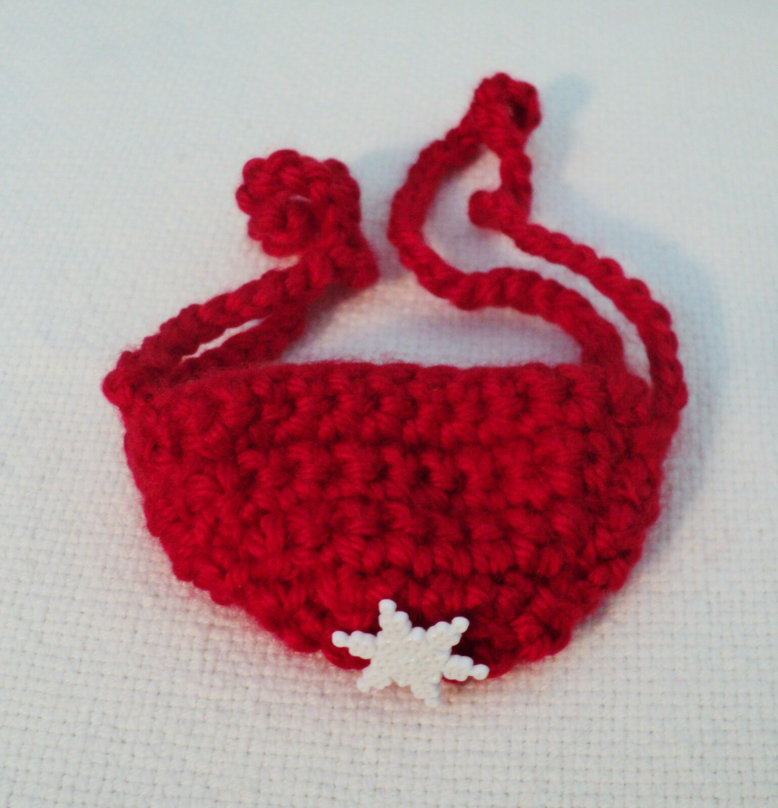 New Hand Crocheted Red Acrylic NOSE WARMER Winter Sports Clothing Unisex