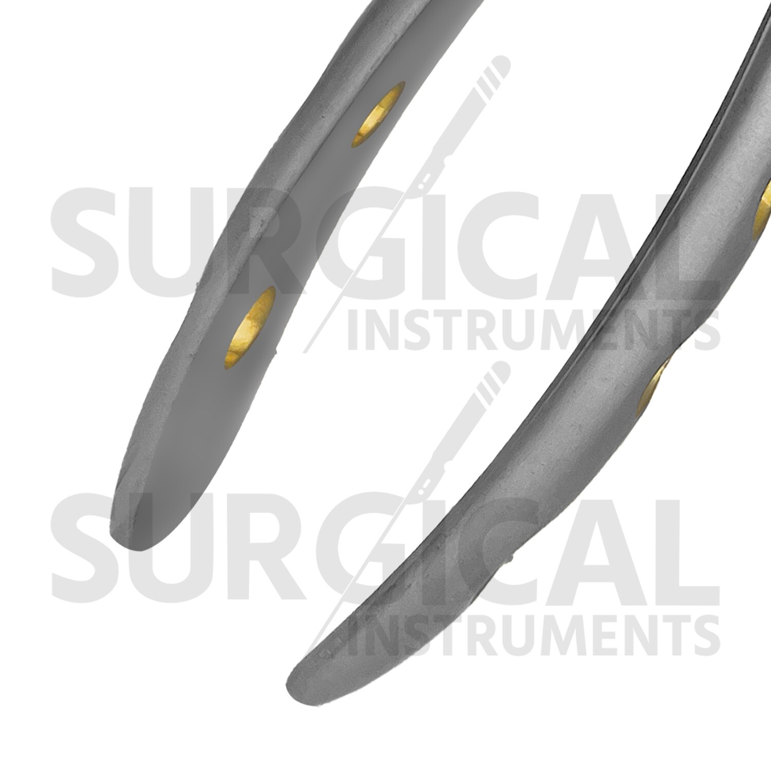 Heavy Duty Extraction Forceps #F4 Gold Hollow Python Grip Handle German Grade