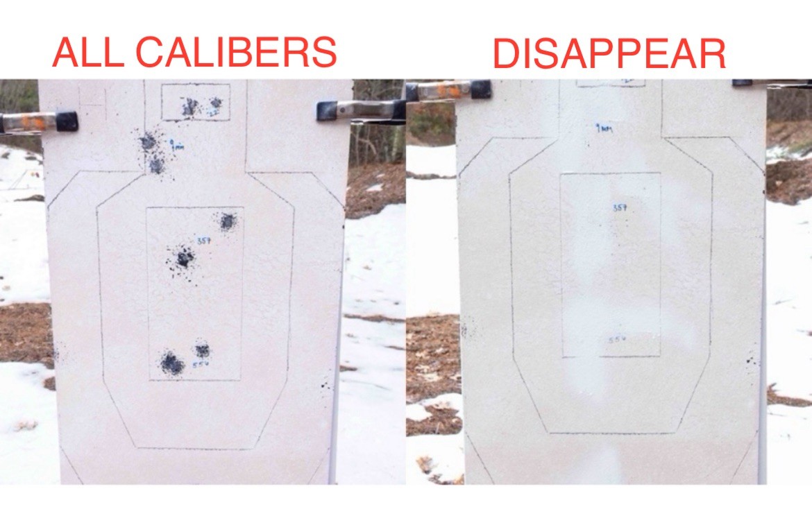 Self Healing Targets -Square White Reusable Rubber