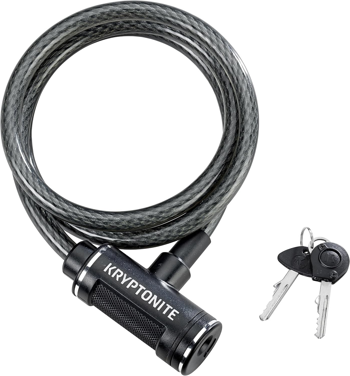 6FT x 12mm Bike Lock Cable Braided Steel Anti-Theft w/ Keys for Bikes Scooters