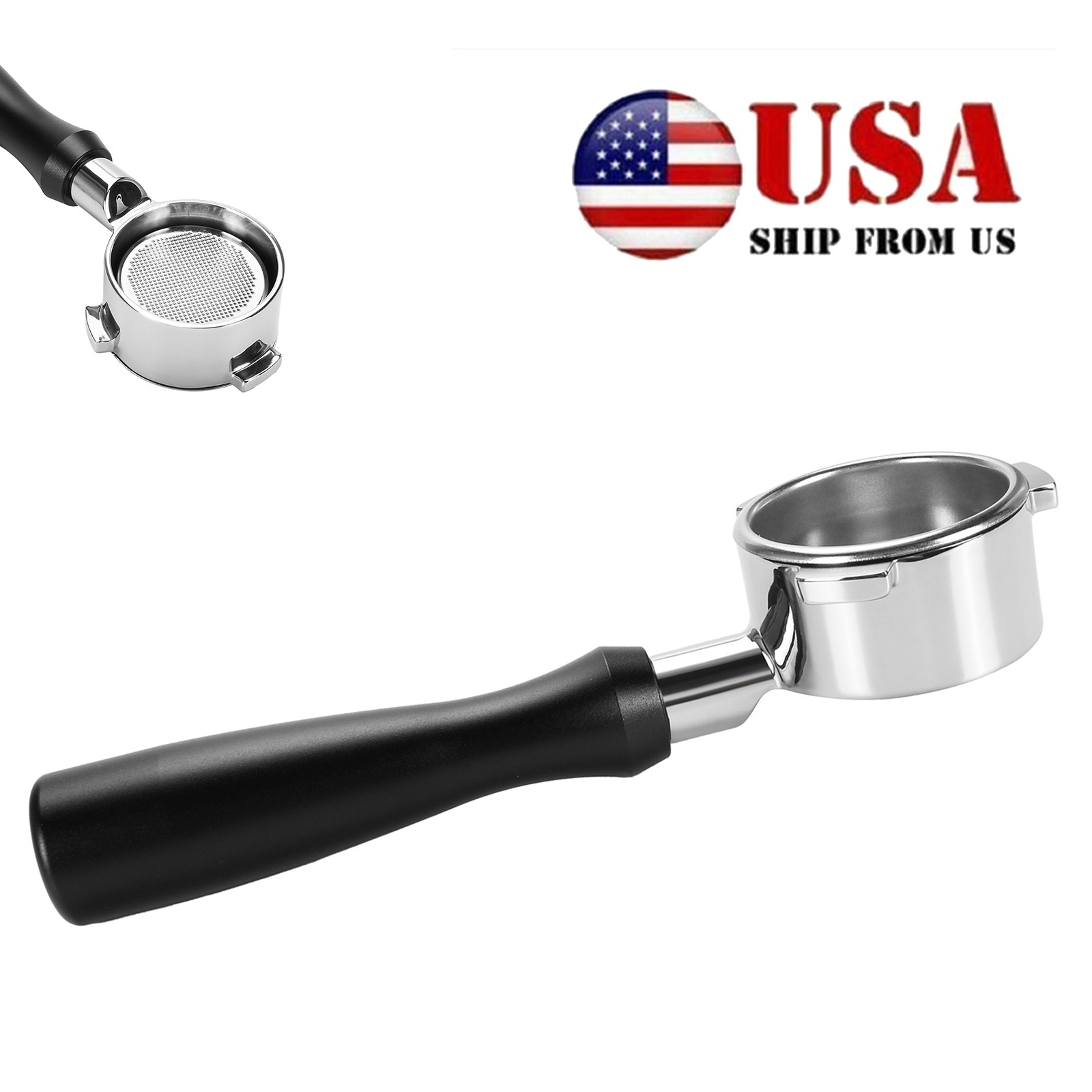 54mm Coffee Portafilter For Breville BES810BSS Barista Express BES870 Bottomless