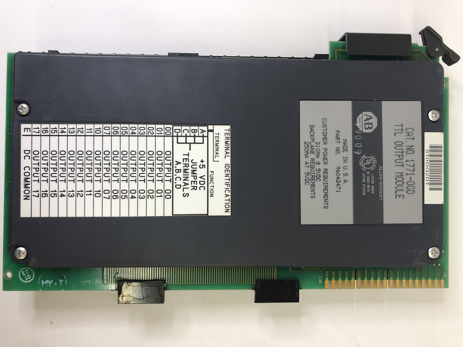ALLEN-BRADLEY 1771-OGD TTL OUTPUT MODULE - USED - FREE SHIPPING