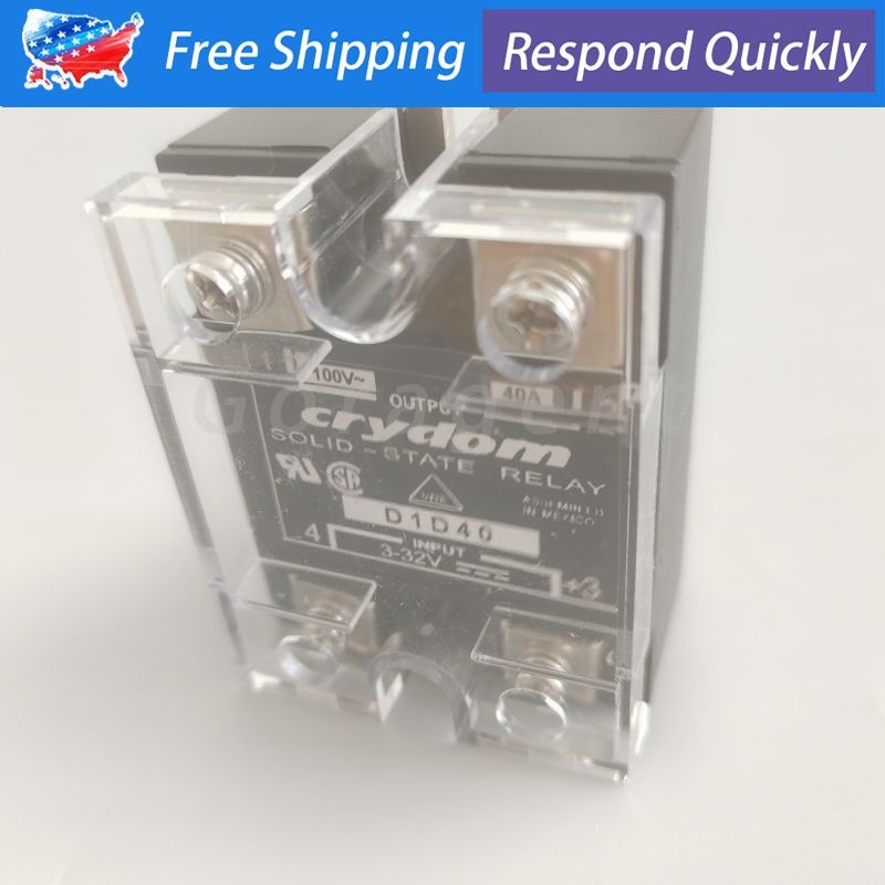 2PCS For Crydom D1D40 Module Supply Solid State Relay 3-32V 40A