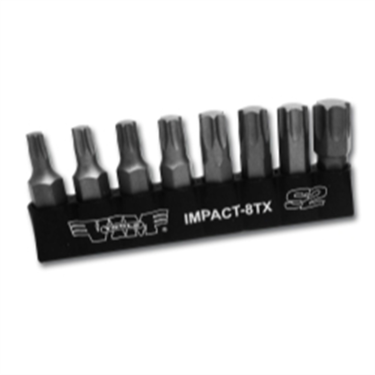 VIM Tools TORX, Impact Quality S2 Bit Set, 8 Piece Bits 5/16 Inch Hex Bodies, 1.
