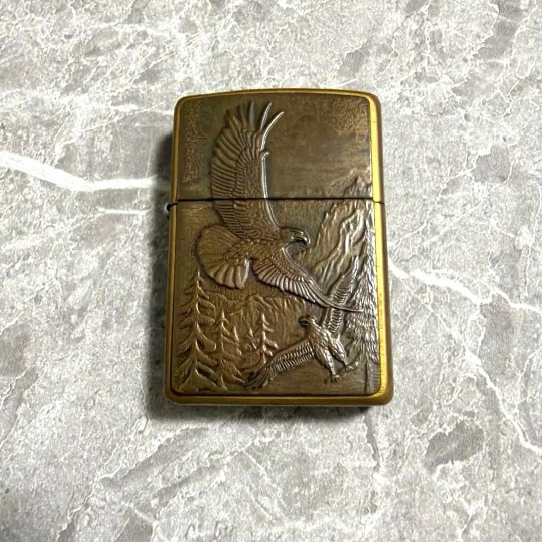 ZIPPO Eagle Engraved Metal Inlay