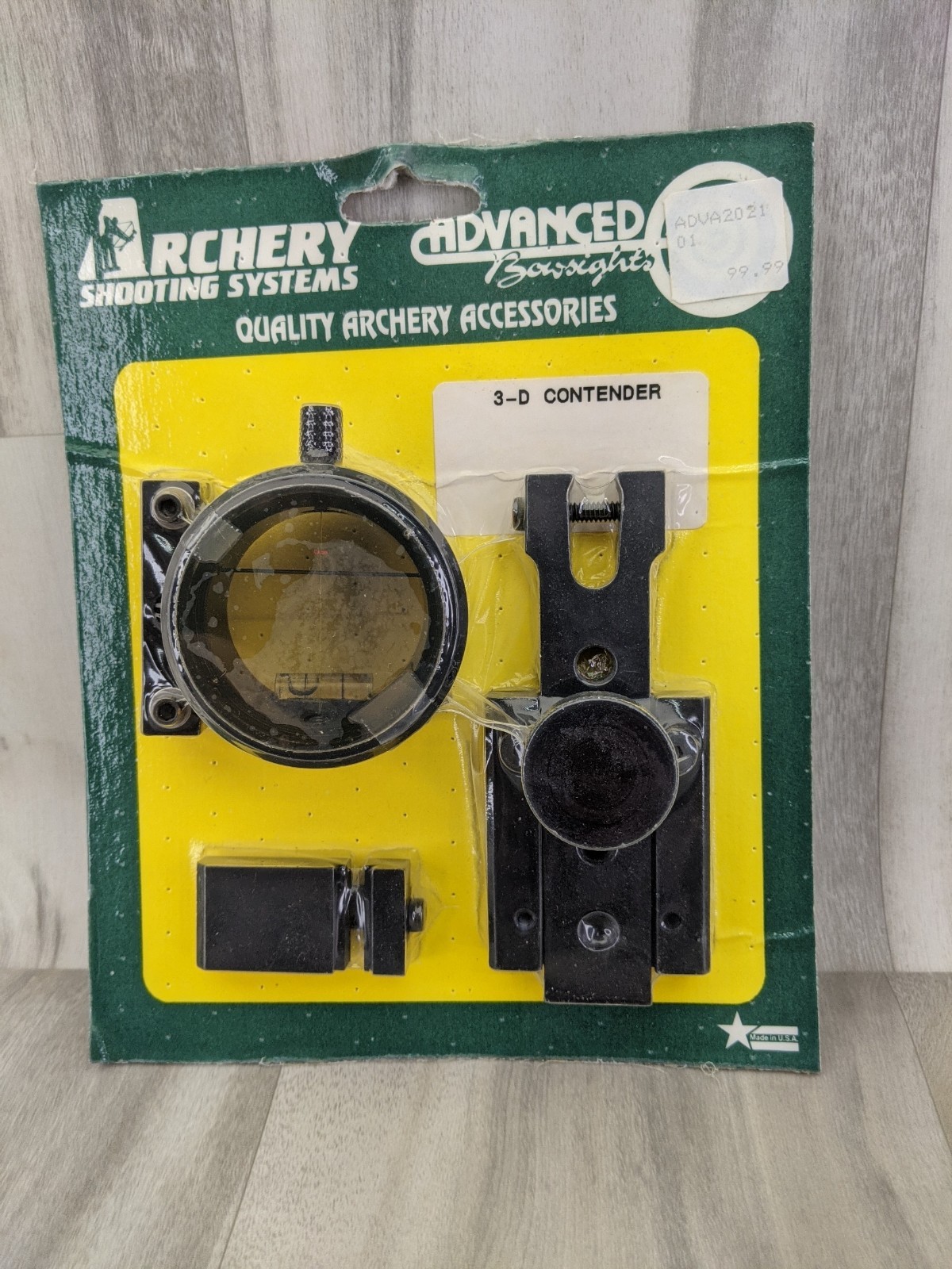 Made / USA Advanced Bowsights Archery Shooting Systems 3D Contender RH Bow Sight