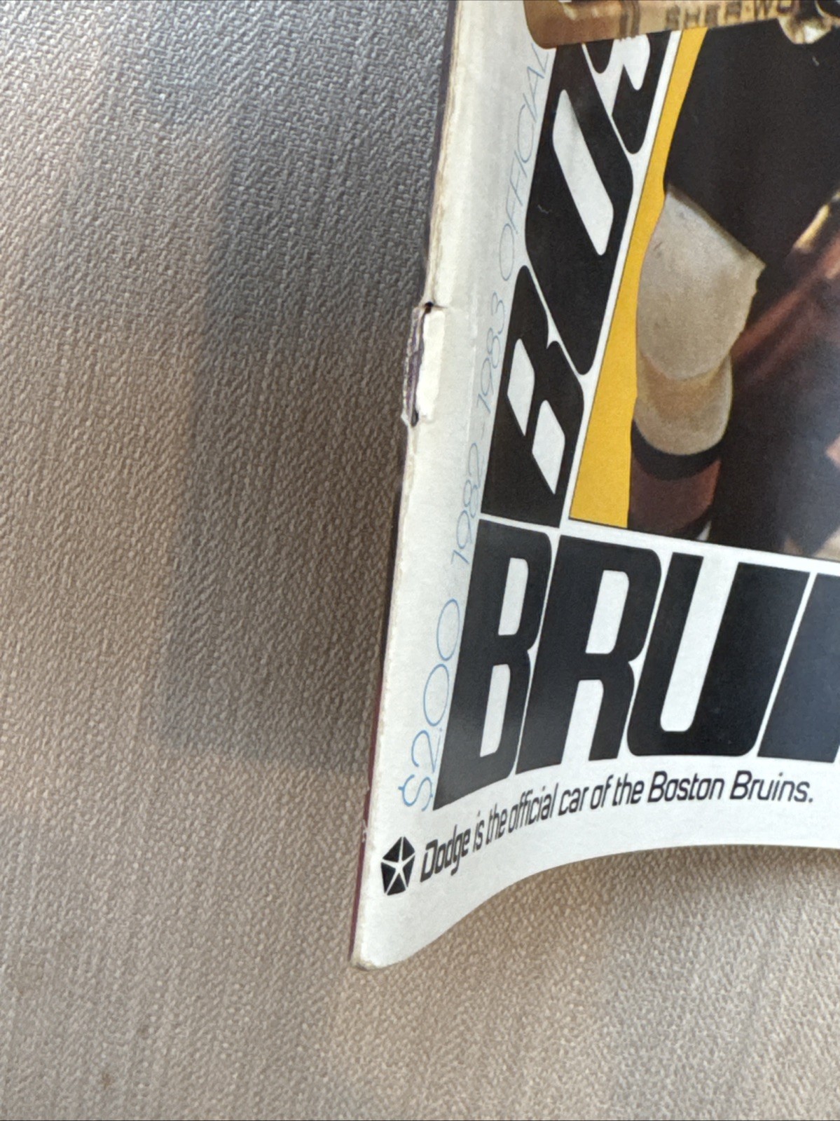 1982-83 Boston Bruins Official Program NHL - Bourque, Park, Milbury