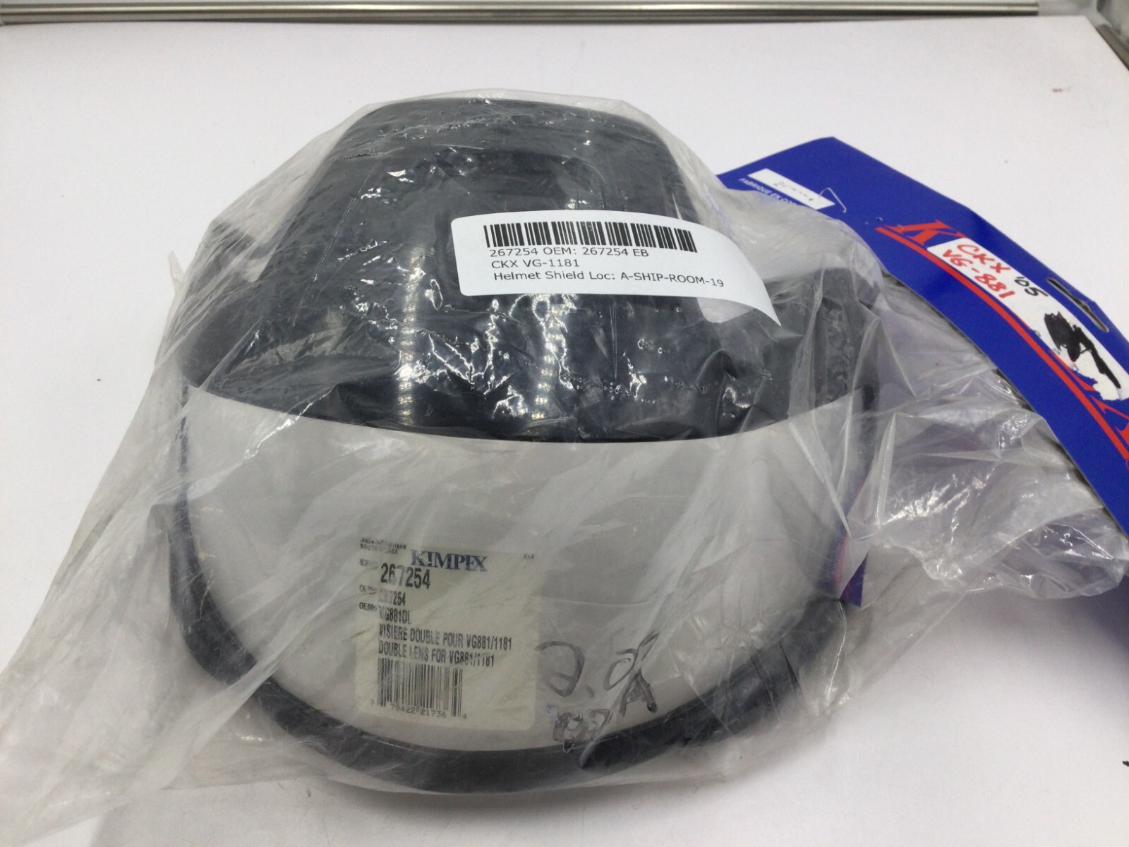 Kimpex Double Lens Clear Helmet Face Shield for Kimpex VG-1181 Helmet 267254