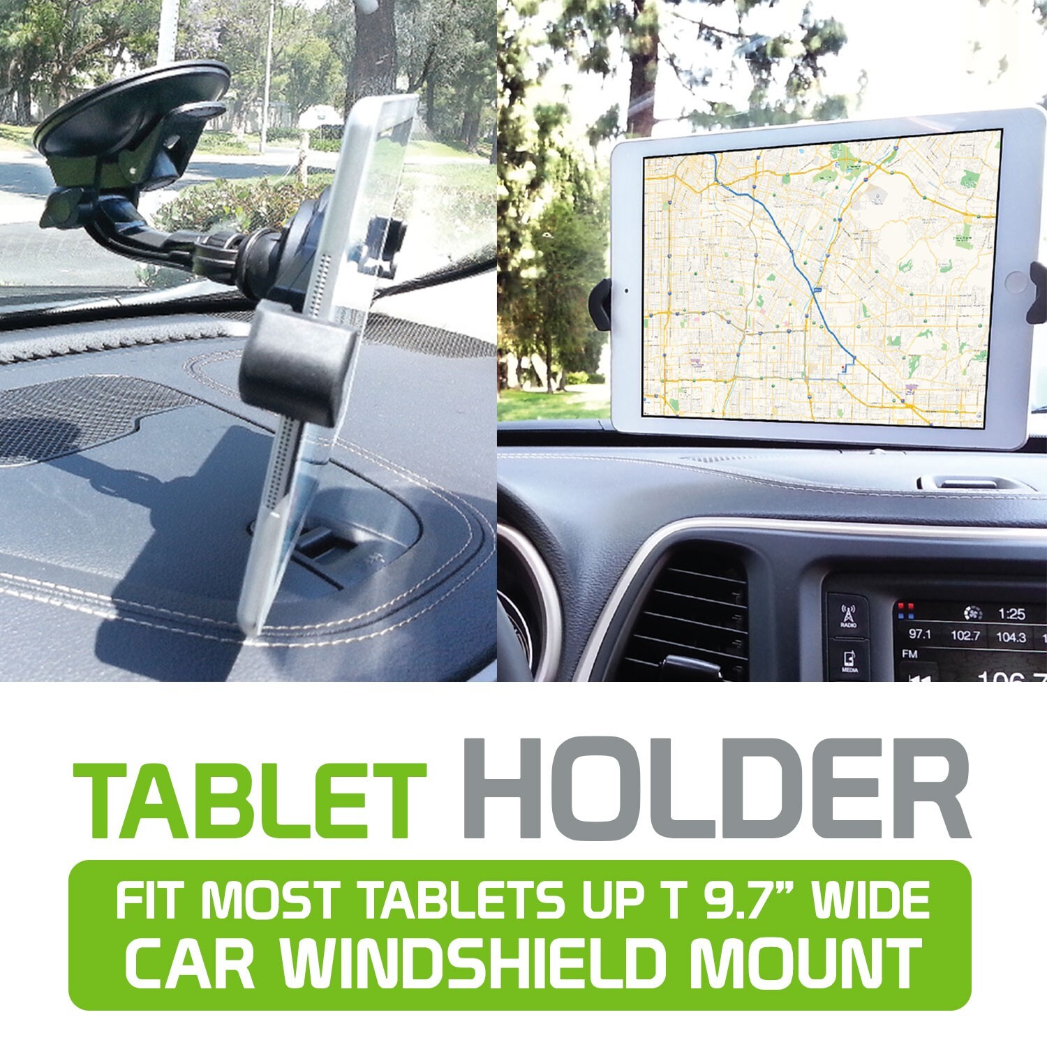 Cellet Universal Windshield / Dashboard Suction Cup Tablet Holder
