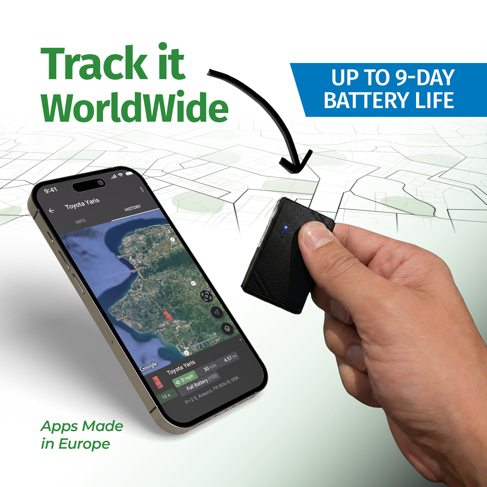 Mobile Machinery Machines Real Time GPS Tracking Device Tracker