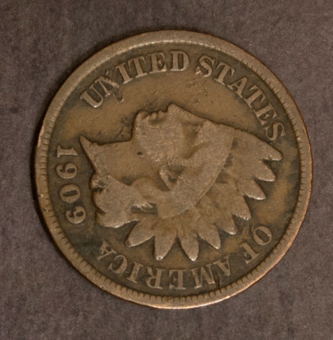 1909 Indian Cent  Lot Y3396