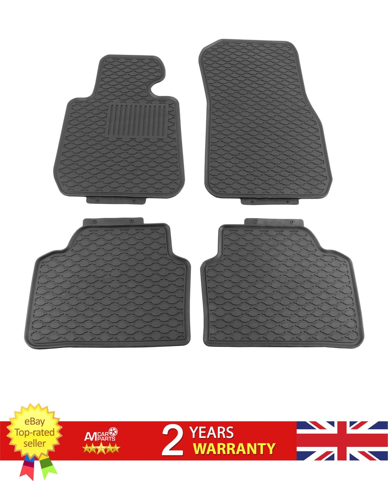 Rear Floor Mat Set For Bmw 3 11-18 51472219799Kit