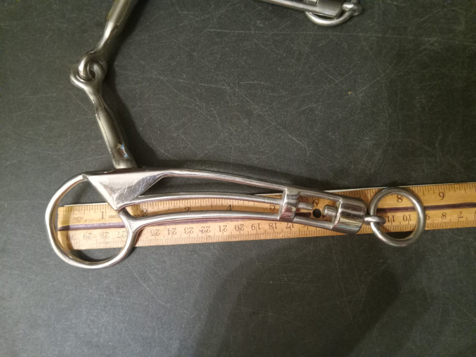 used Icelandic horse bit 6 in snaffle bit stainless