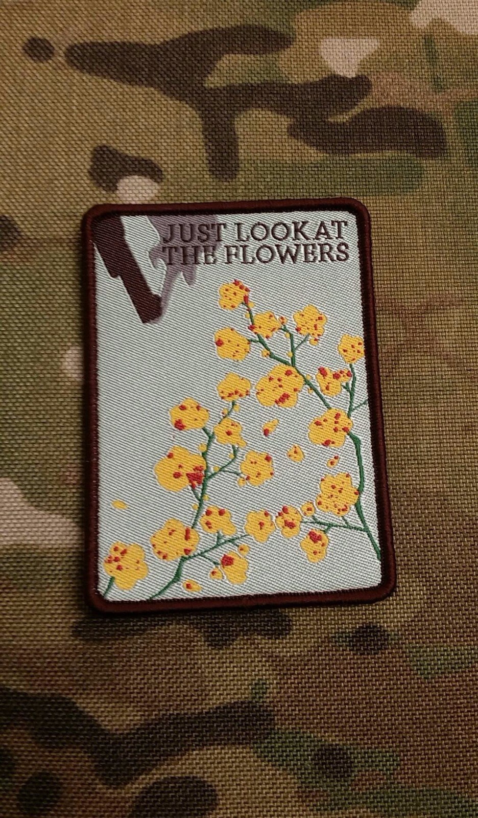 Just Look at The Flowers Morale patch The Walking Dead Carol