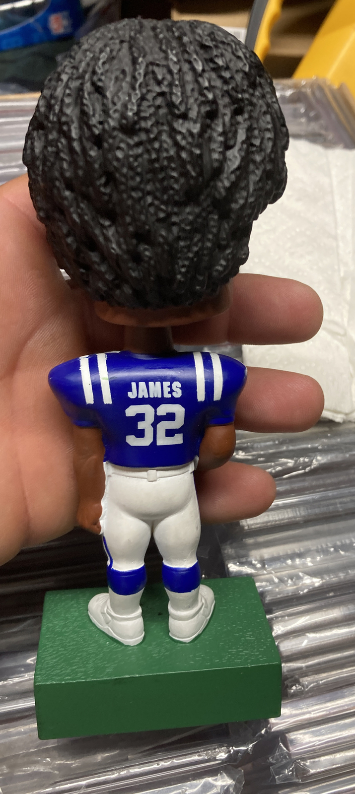 2001 NFL Upper Deck Playmakers Edgerrin James Bobblehead Colts