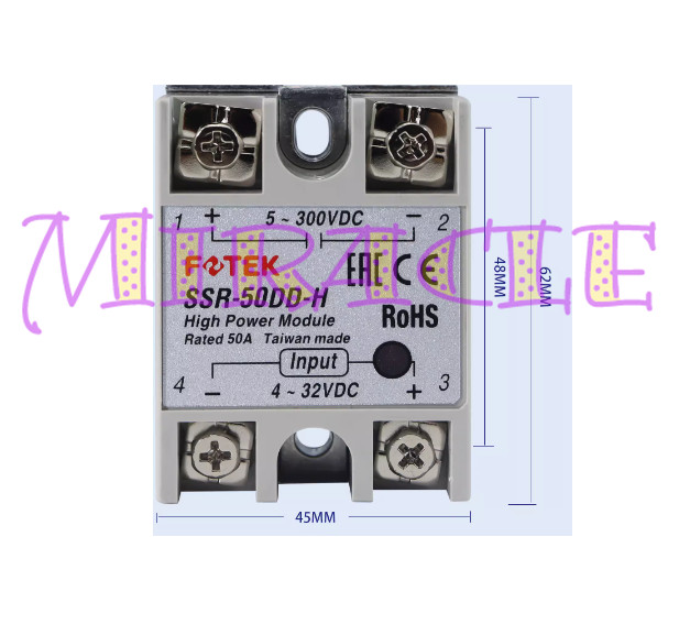 1PC NEW FOR FOTEK Solid state relay SSR-50DD-H