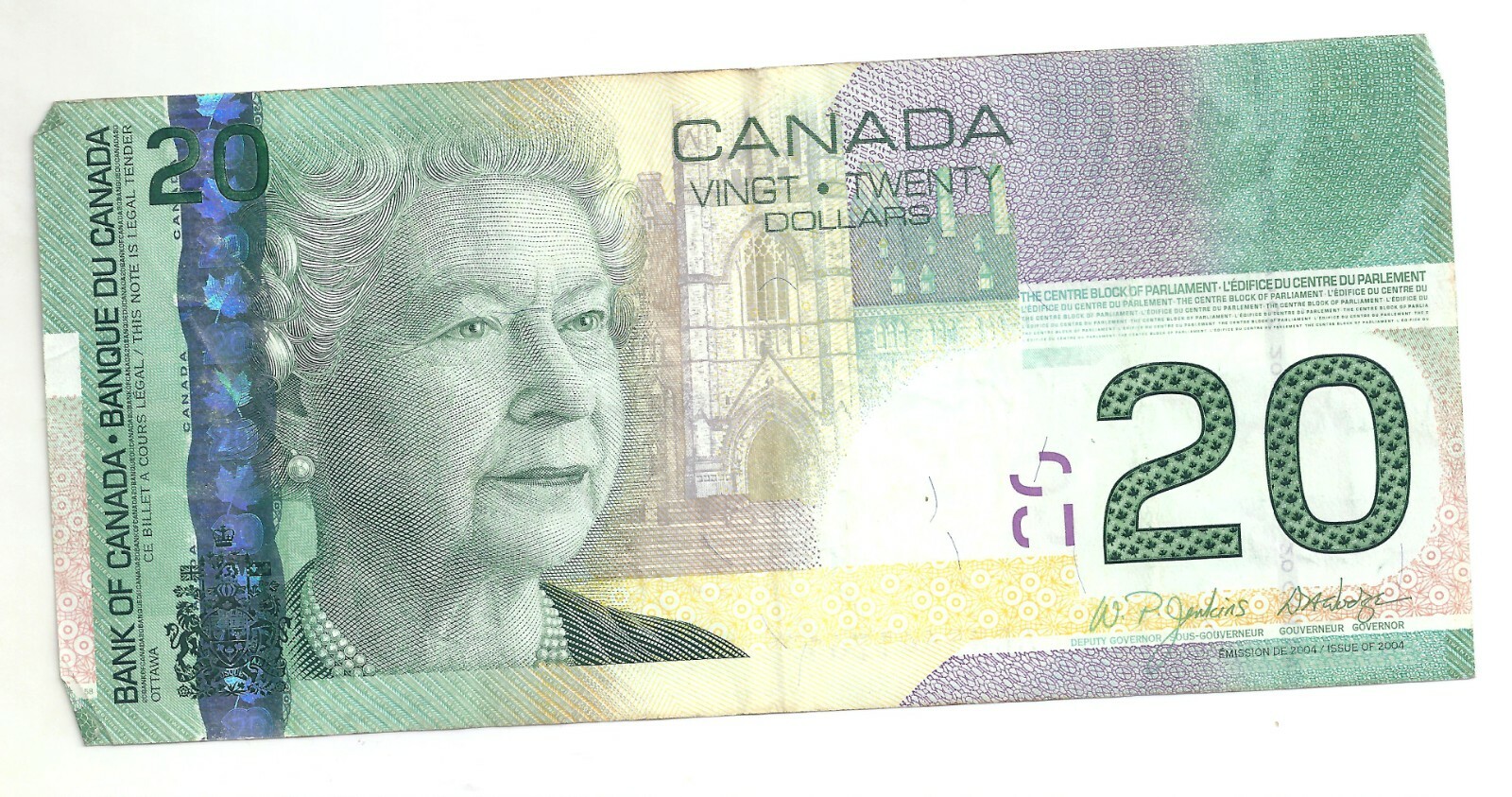2004 Series Canadian Twenty Dollar Paper Bill
