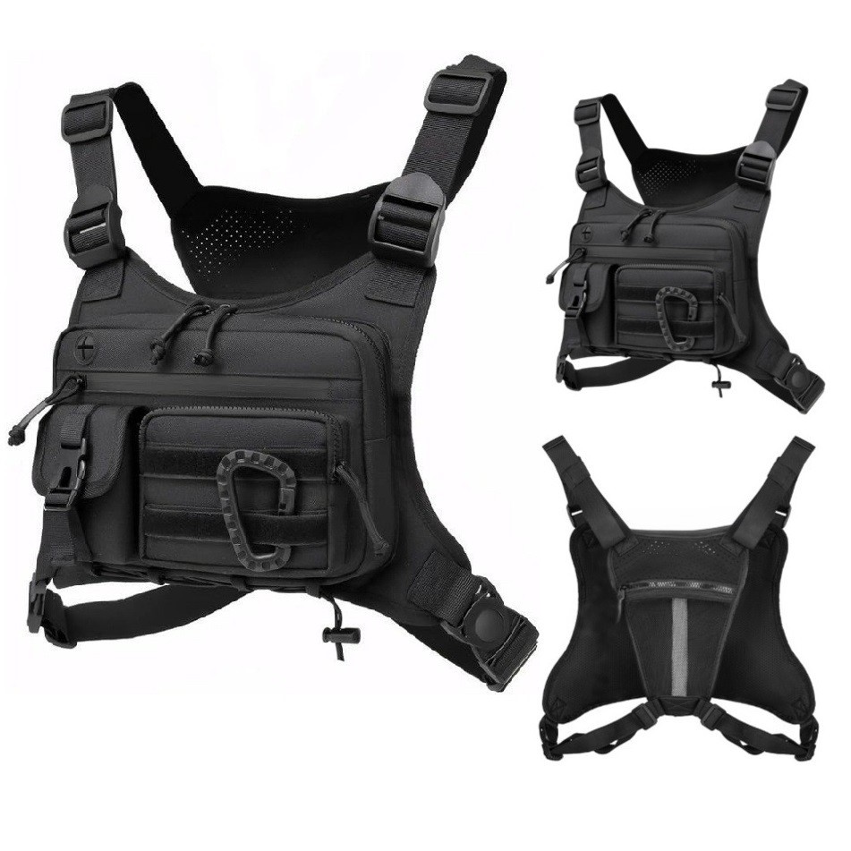 Men's Tactical Chest Bag Outdoor Sports EDC Storage Molle Street Style
