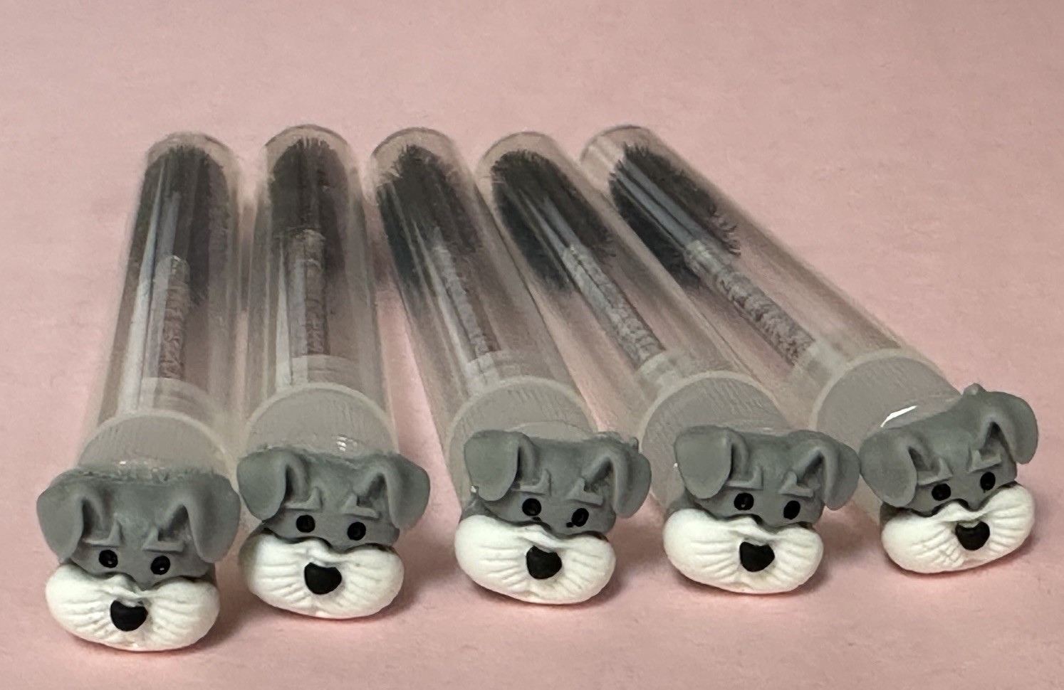 10 ct Mascara brushes, eyelash brushes, mascara wands with tube, lash spoolies
