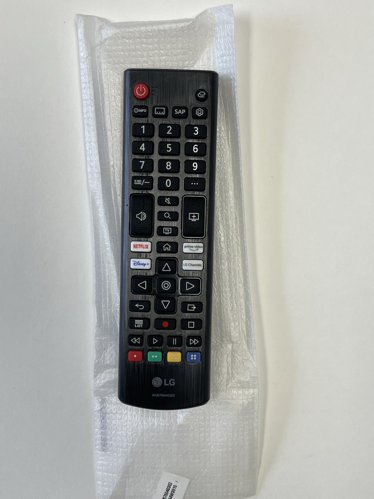 LG Smart Tv Remote Control AKB76040302 Netflix Disney + Prime Video Original
