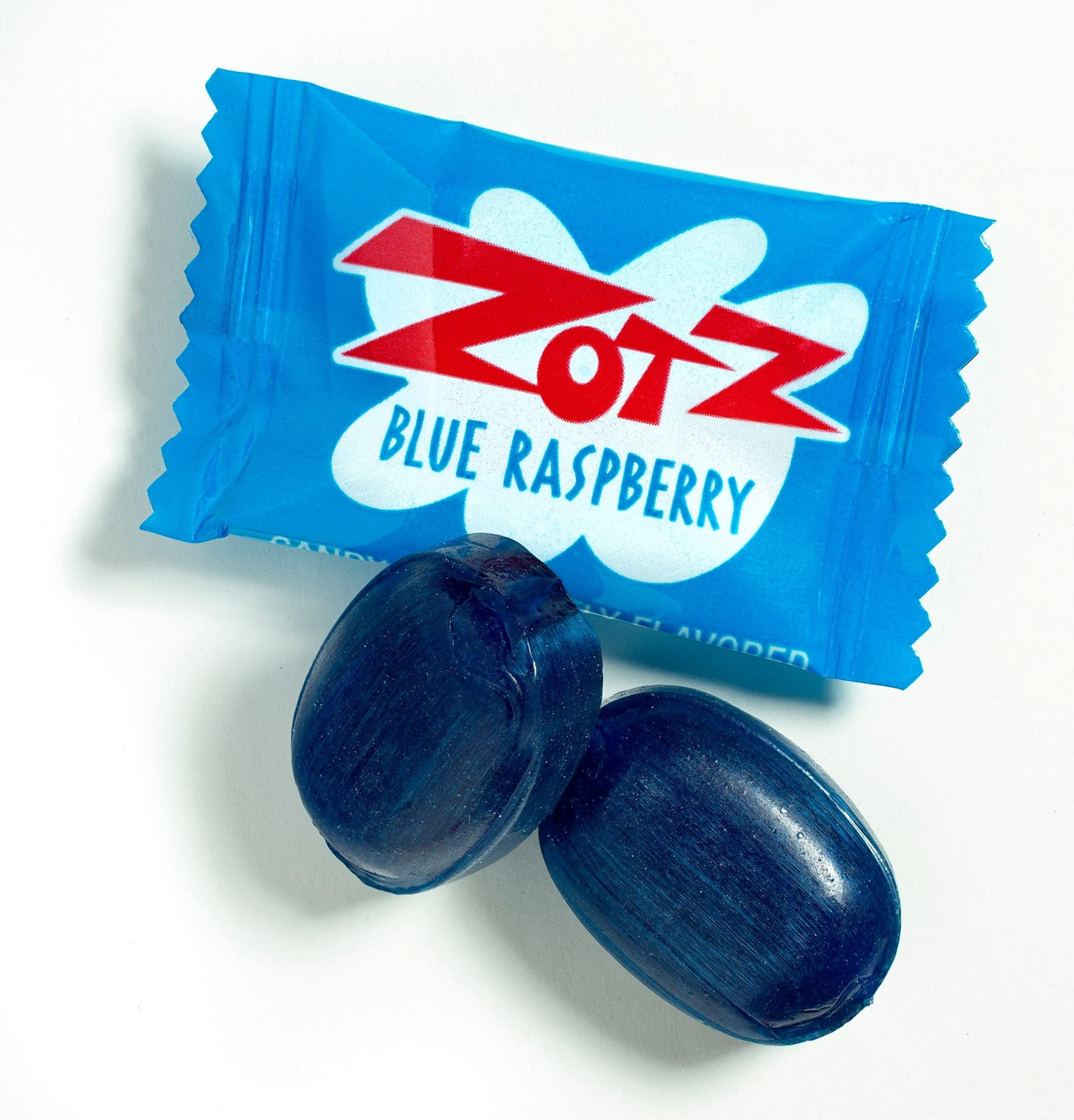 Zotz Fizzy Candy Blue Raspberry 46 Count Individually Wrapped Classic Treat