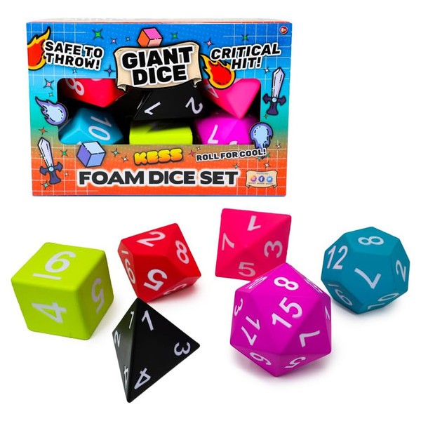 KES3278 Kessler Corporation Giant Foam Dice: Combo 6-Set
