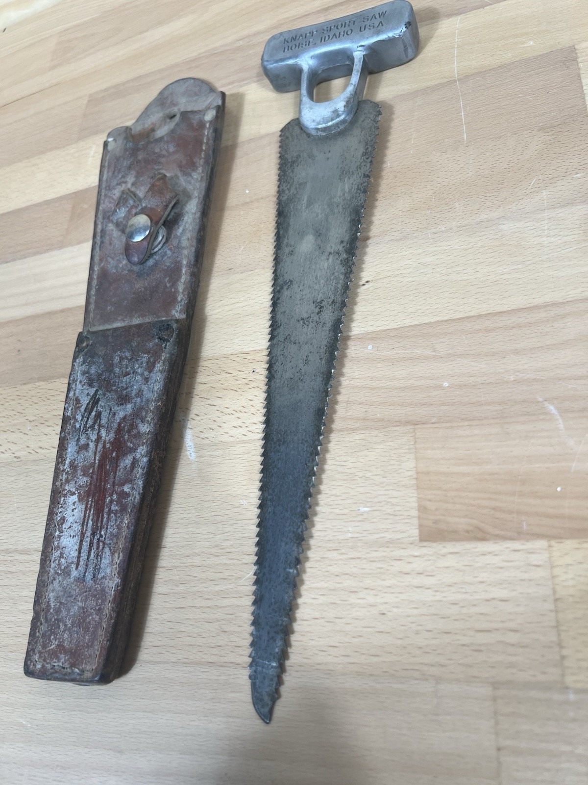 KNAPP SPORT SAW HUNTING KIT BONE SAW w SHEATH Nice Sharp - Nice!