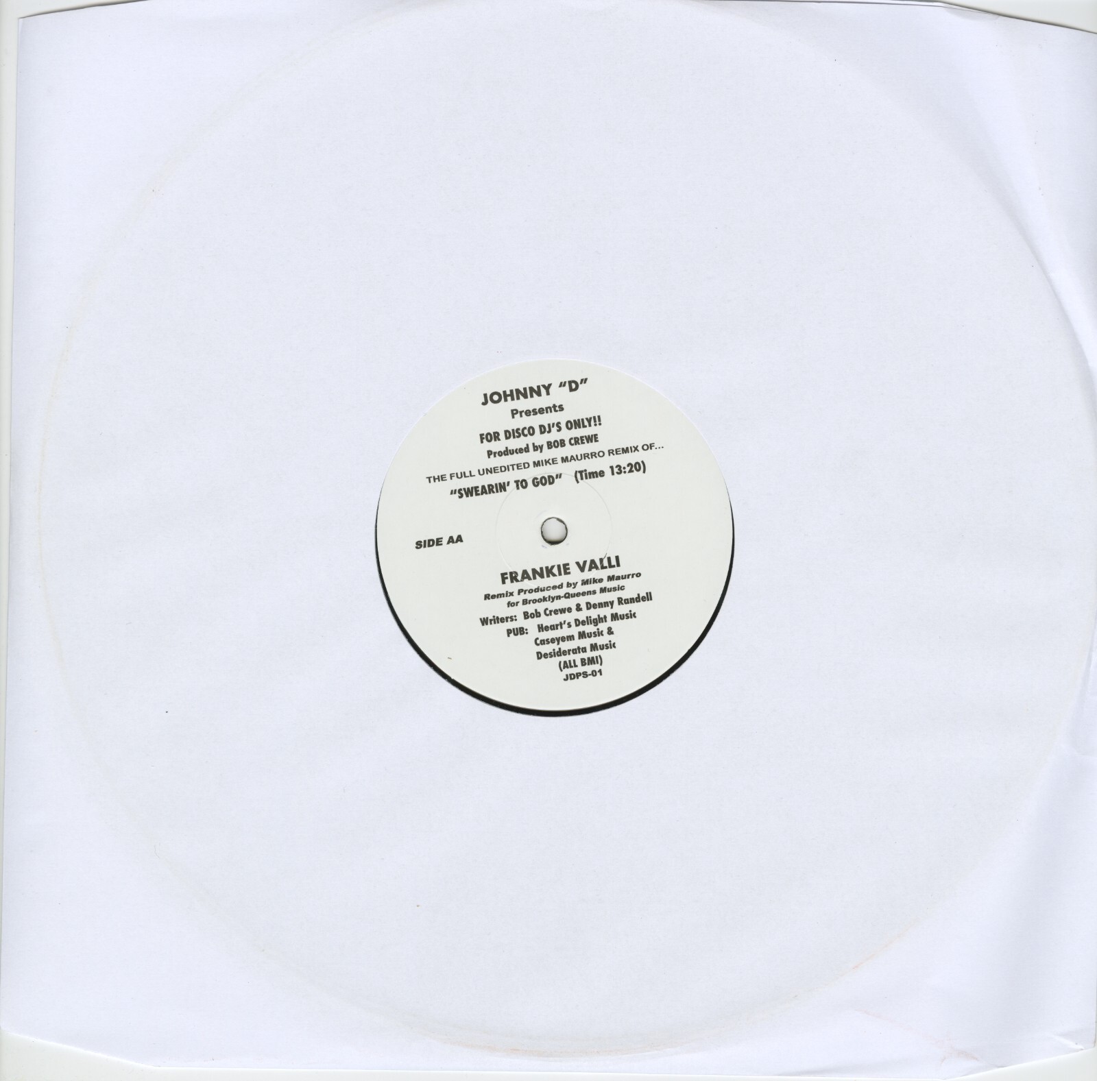 FRANKIE VALLI-SWEARIN' TO GOD (REMIXES) (U.K. PRESSED 12" RE-ISSUE)