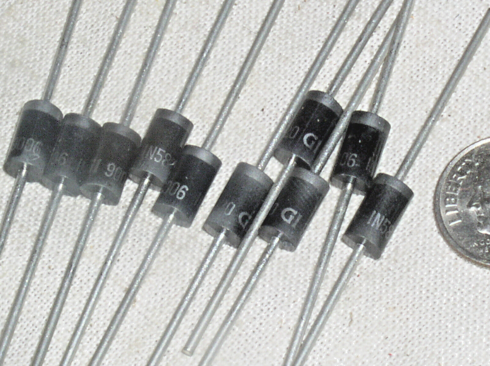10 NEW GI 1N5820 FAST SCHOTTKY DIODE BARRIER RECTIFIER 20V 3A 3 AMP DO-201AD USA