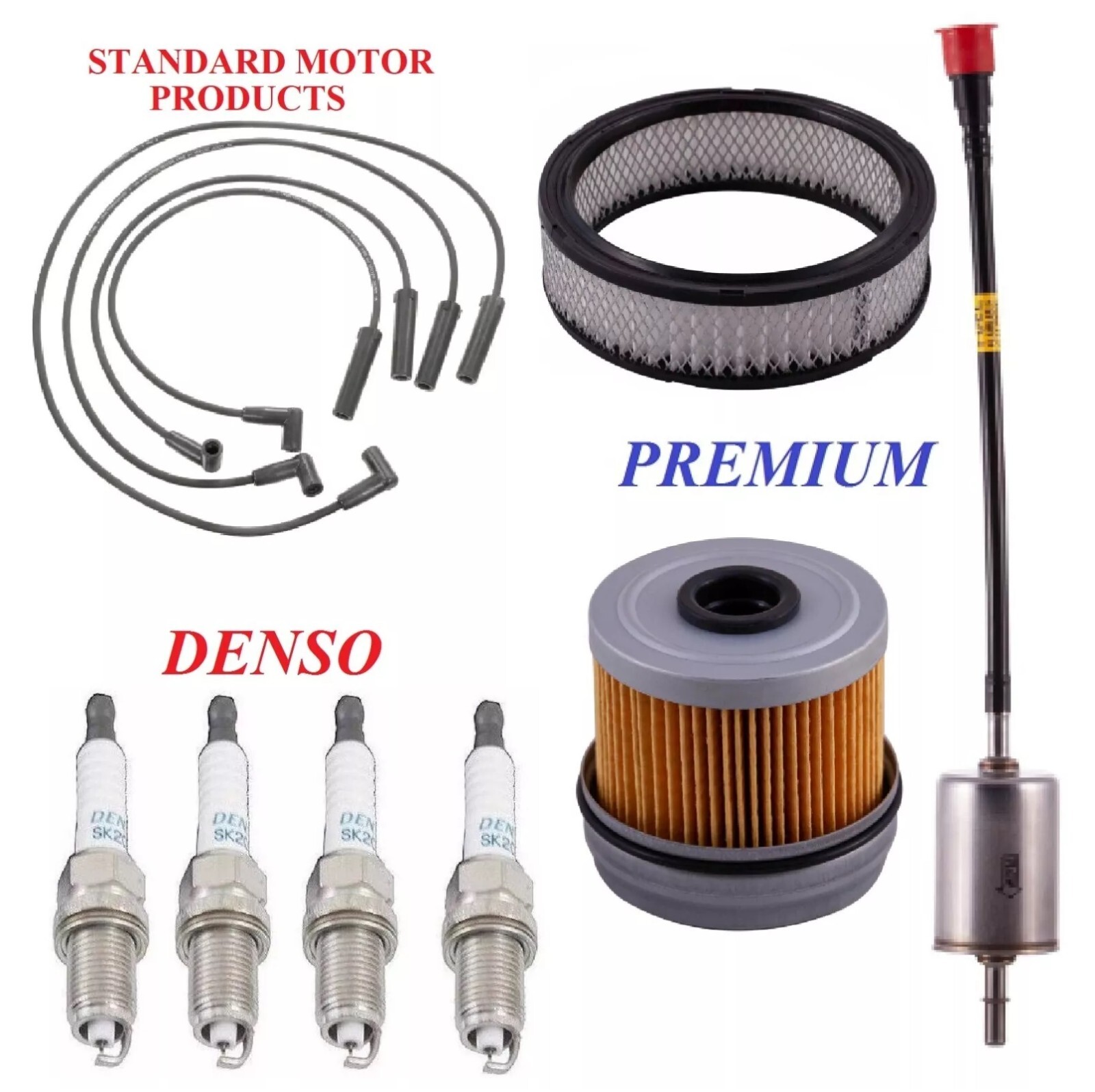 Tune Up Kit Filters Wire Plugs For OLDSMOBILE CUTLASS CRUISER L4 2.5L 1989-1990