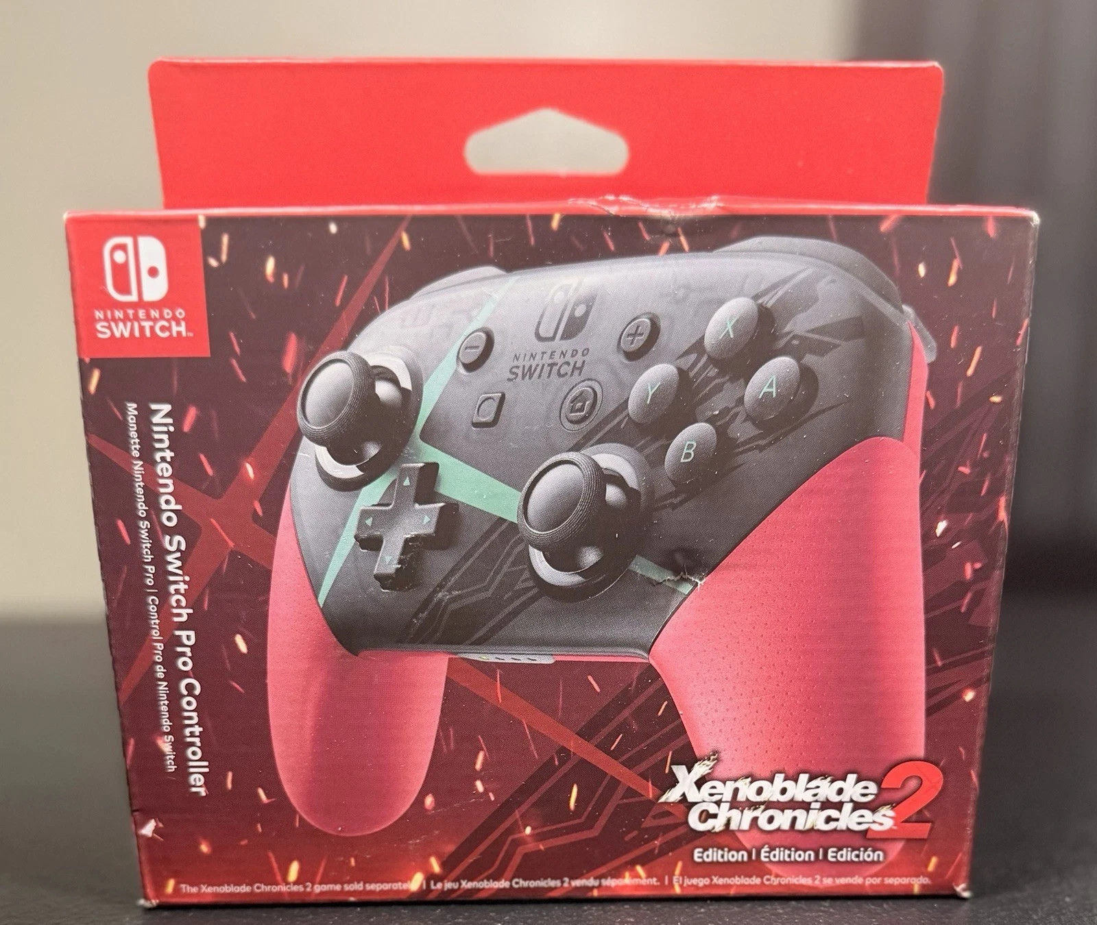 Nintendo Switch Pro Controller Xenoblade Chronicles 2 Edition OEM open Box